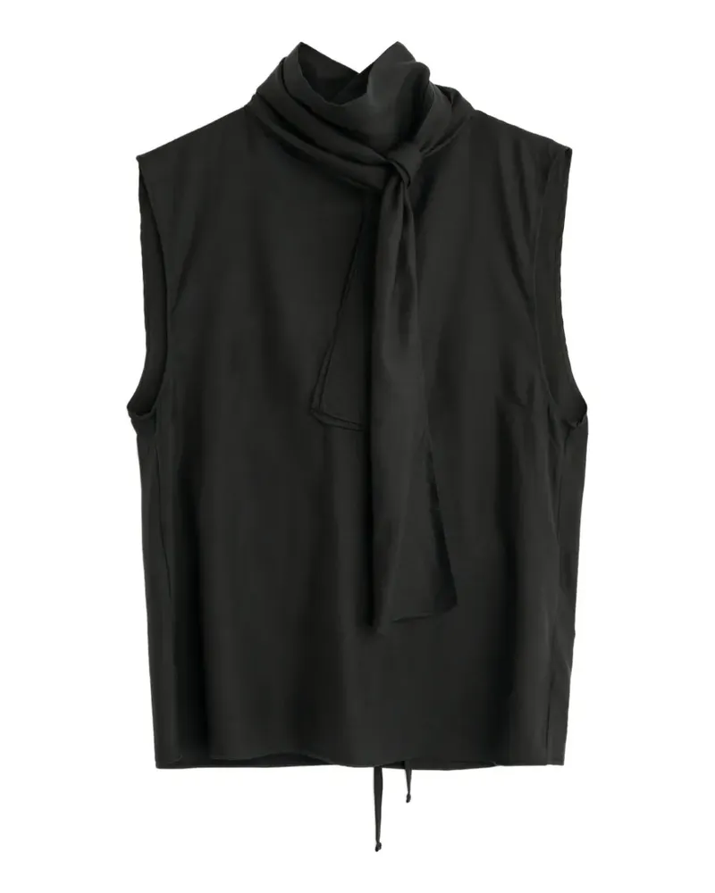 Our Legacy tie neck blouse - Schwarz Schwarz