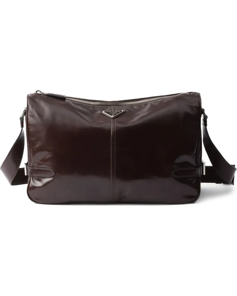 Prada Umhängetasche aus Leder - Braun Braun