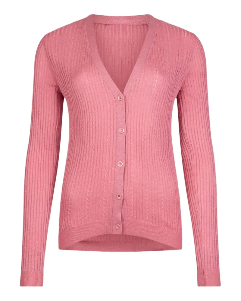 Liu Jo Cardigan mit V-Ausschnitt - Rosa Rosa