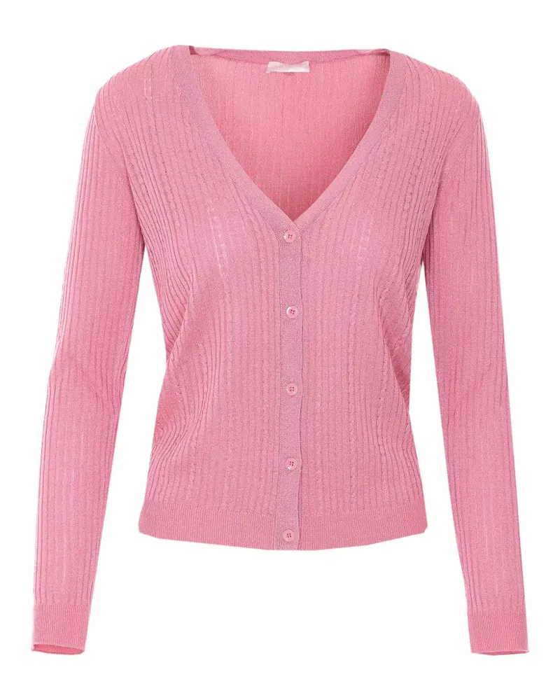 Liu Jo button V-neck cardigan - Rosa Rosa