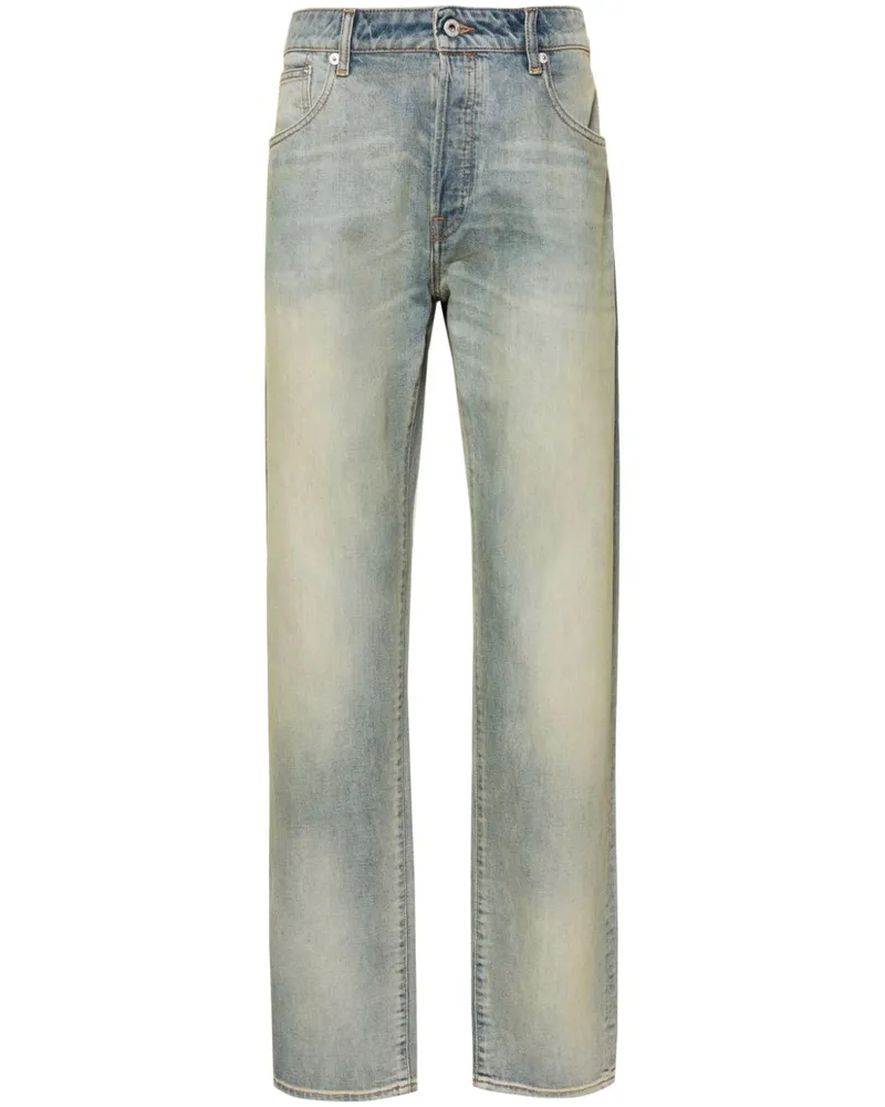Kenzo Halbhohe Bara Slim-Fit-Jeans - Blau Blau
