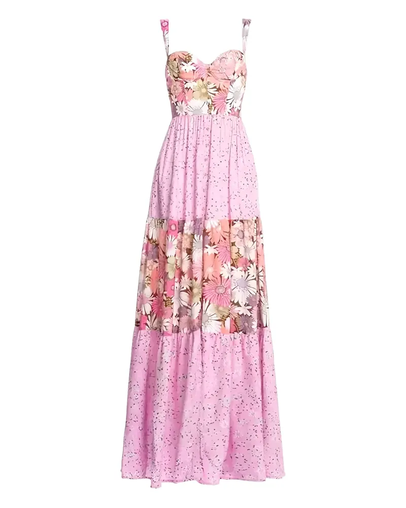 AGUA BENDITA Alanifloral maxi dress - Rosa Rosa