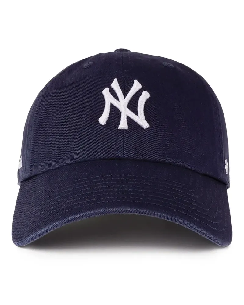 SPORTY & RICH Baseballkappe mit Logo-Stickerei - Blau Blau