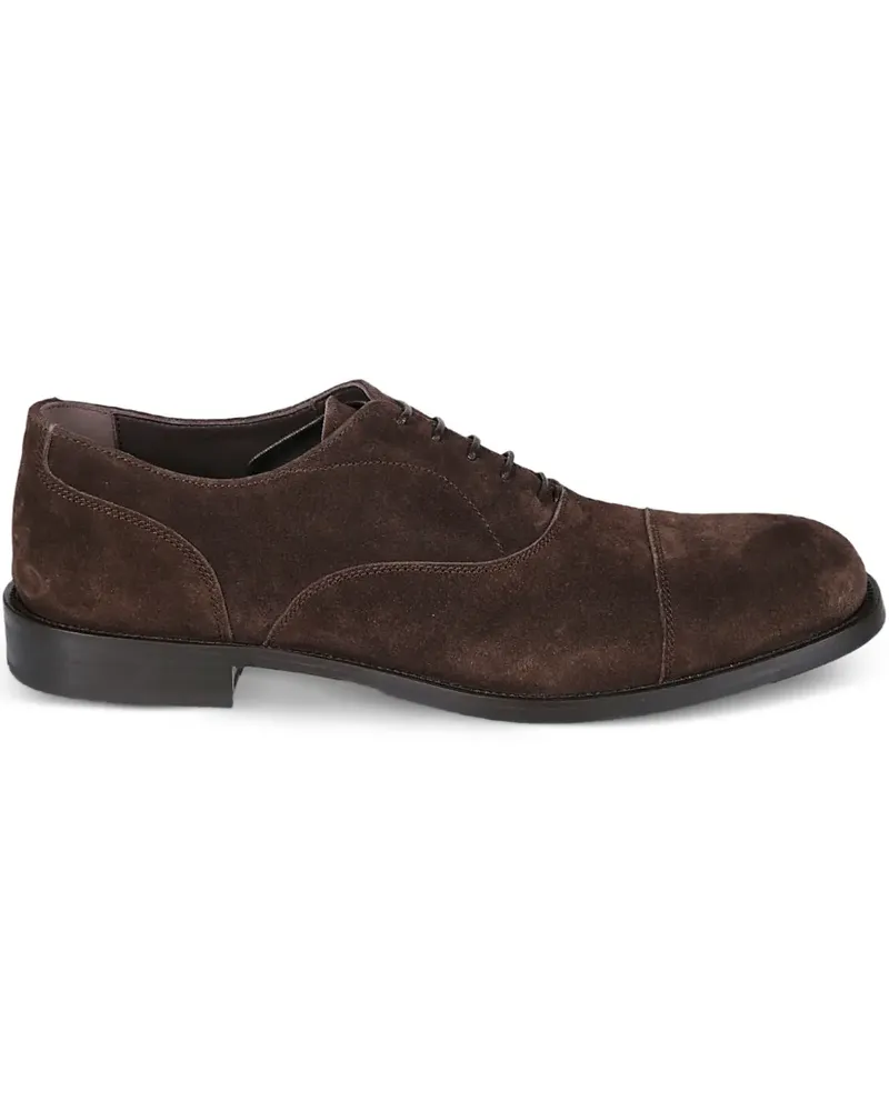 Baldinini cap-toe suede derby shoes - Braun Braun
