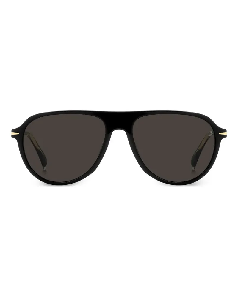 EYEWEAR by DAVID BECKHAM Getönte Pilotenbrille - Schwarz Schwarz