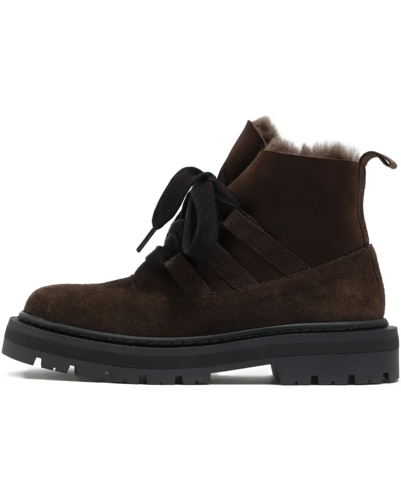 BIMBA Y LOLA Stiefel mit Schnürung 35mm - Braun Braun