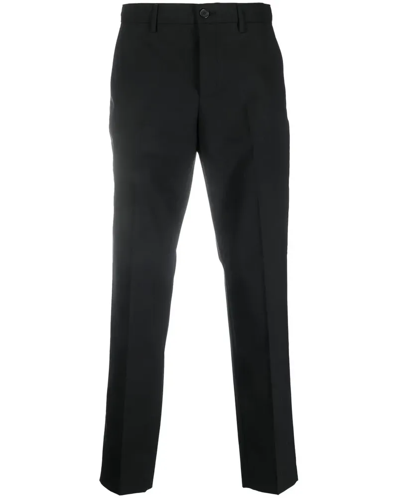 Department 5 Klassische High-Waist-Hose - Schwarz Schwarz