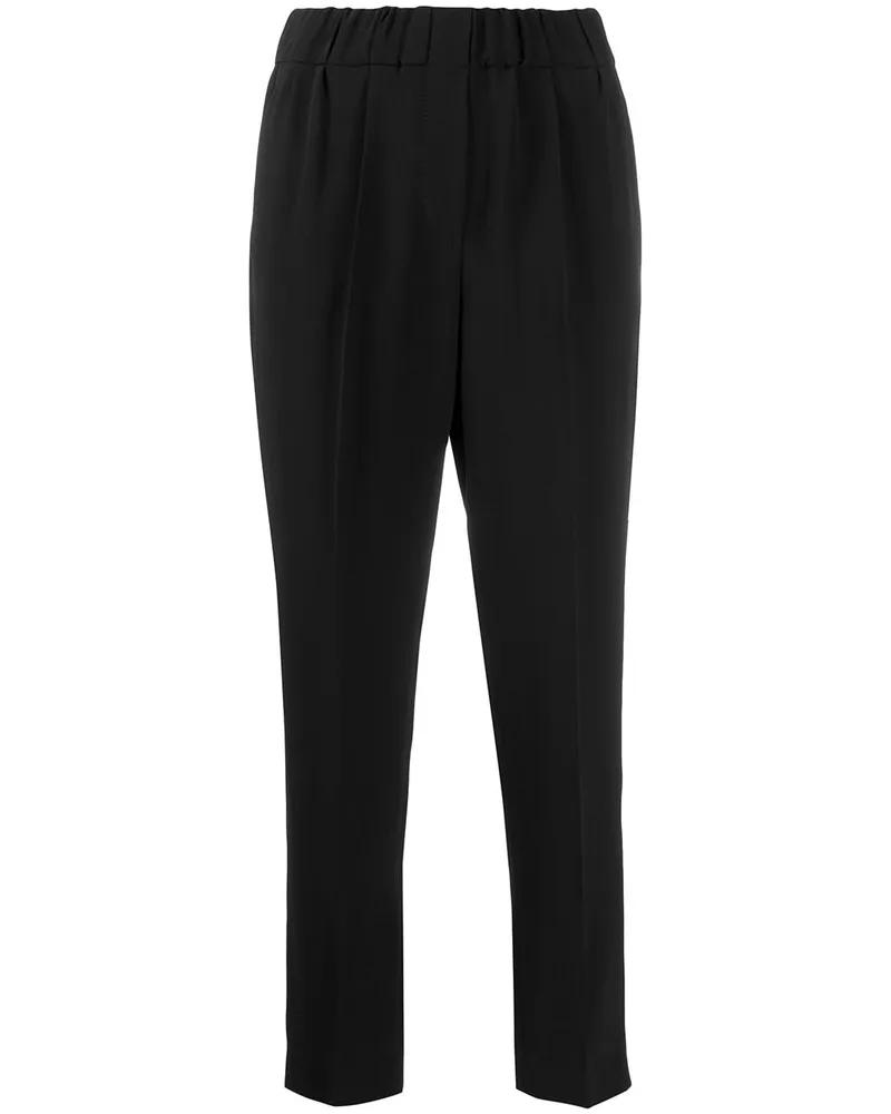 Brunello Cucinelli Tapered-Hose - Schwarz Schwarz