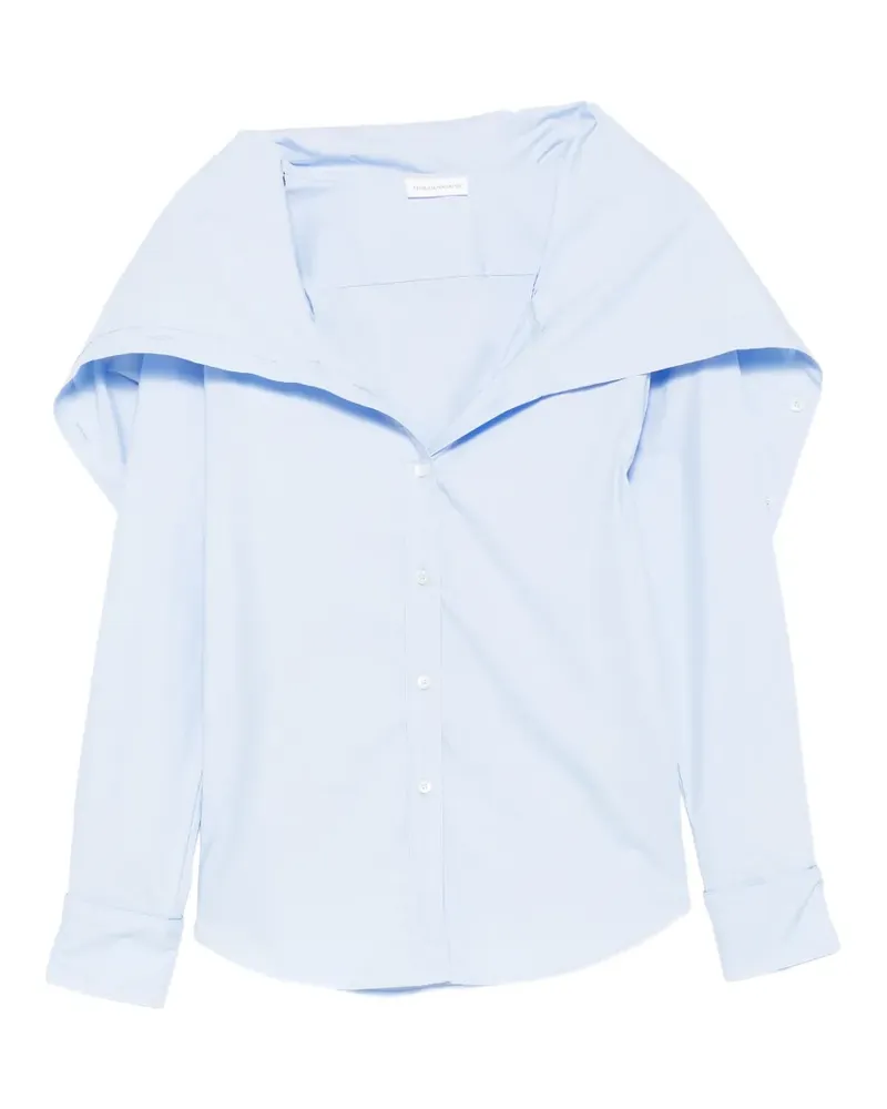 7 for all mankind Schulterfreies Hemd - Blau Blau