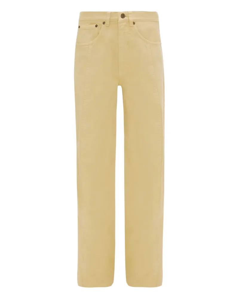 Victoria Beckham Jeans mit abgerundetem Bein - Gelb Gelb
