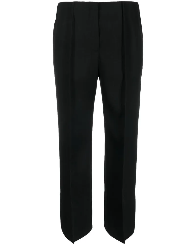 Jil Sander Weite Cropped-Hose - Schwarz Schwarz