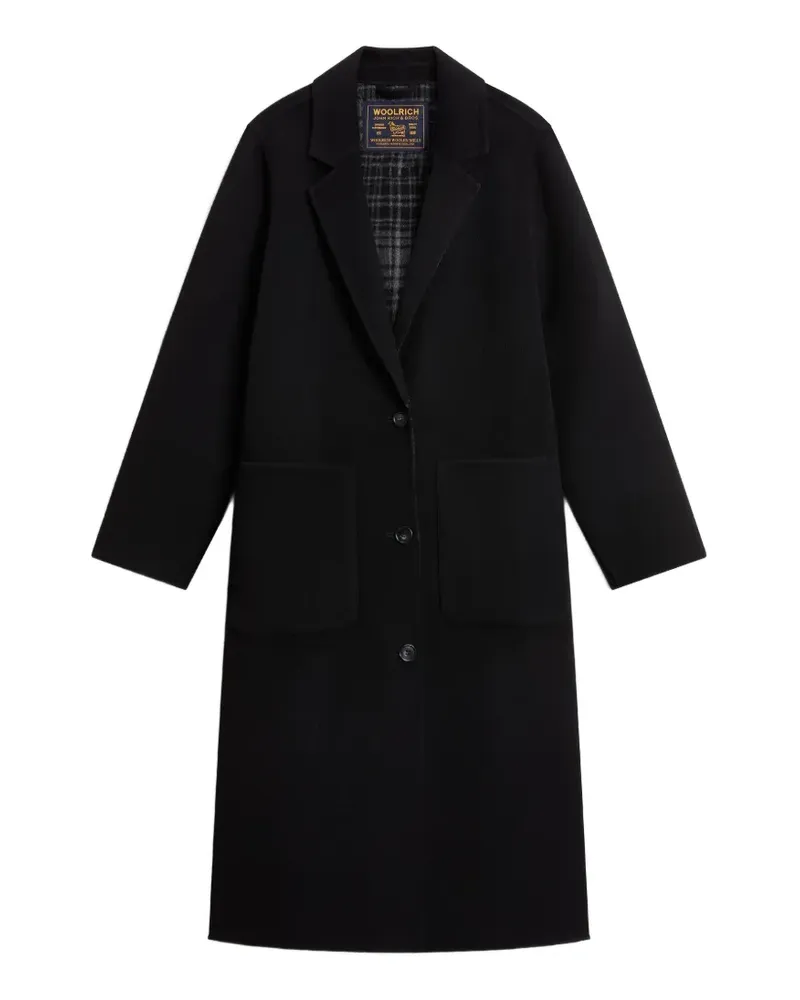Woolrich wool single-breasted coat - Schwarz Schwarz