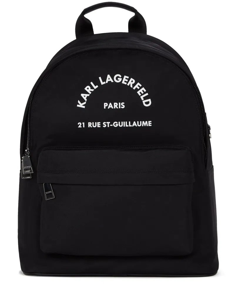 Karl Lagerfeld Rue St-Guillaume Rucksack - Schwarz Schwarz