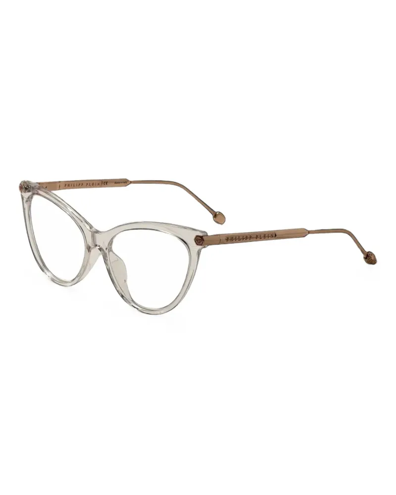 Philipp Plein Brille mit Cat-Eye-Gestell - Gold Gold