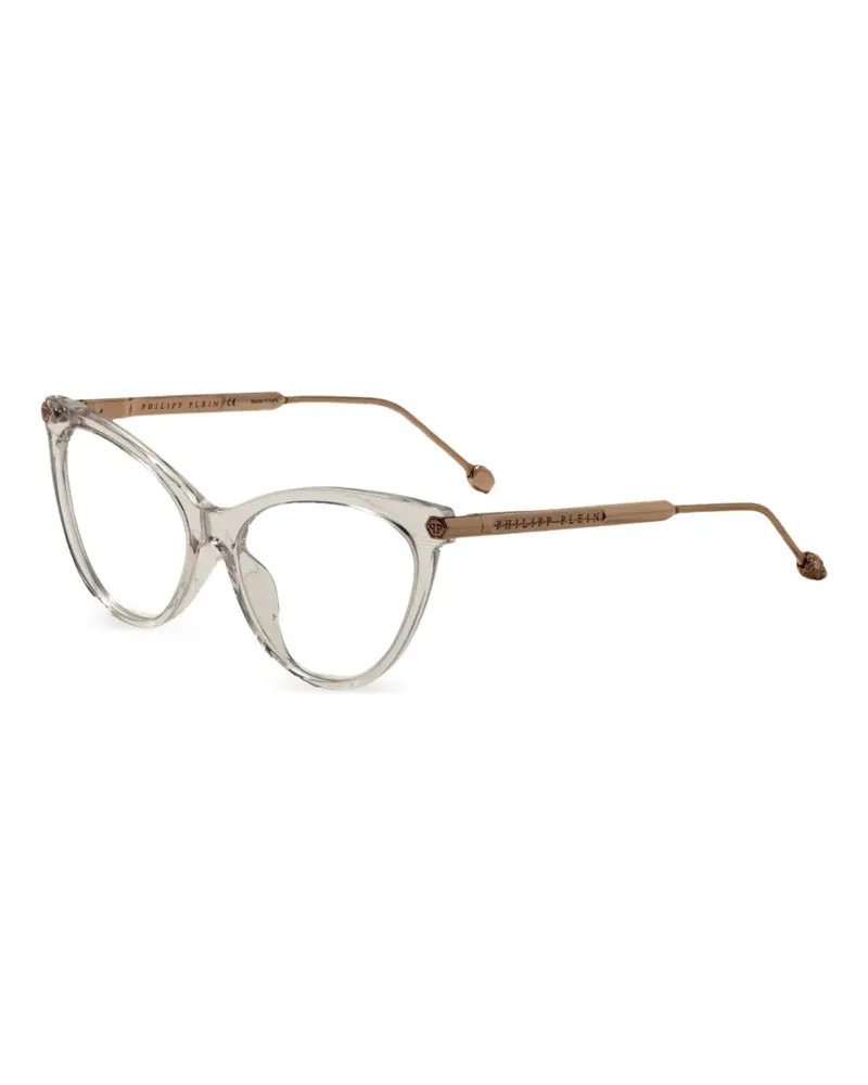 Philipp Plein Brille mit Cat-Eye-Gestell - Gold Gold