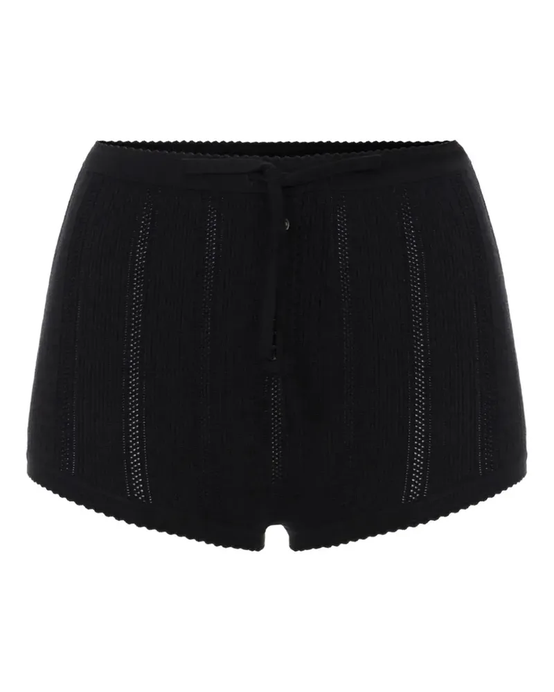 Elisabetta Franchi knit openwork briefs - Schwarz Schwarz