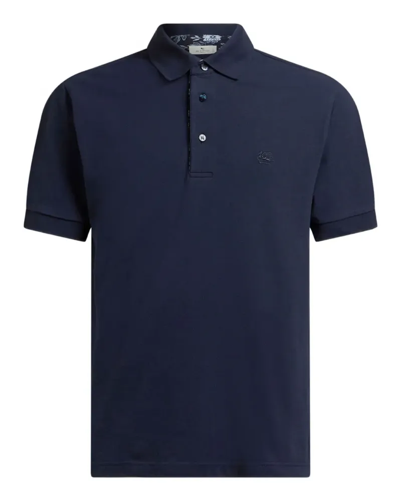 Etro Klassisches Poloshirt - Blau Blau