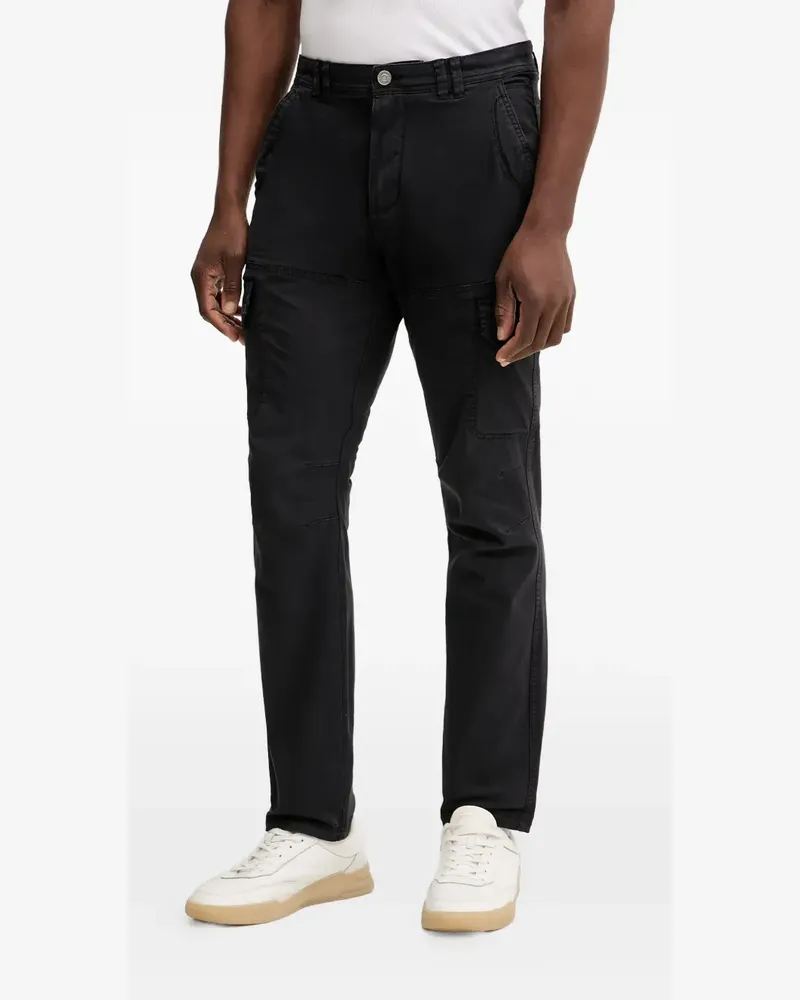 Aeronautica Militare Hose mit aufgesetzter Tasche - Schwarz Schwarz