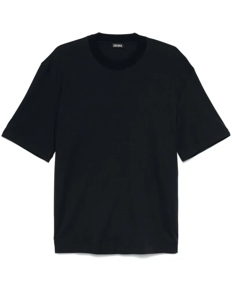Ermenegildo Zegna T-Shirt mit rundem Ausschnitt - Blau Blau