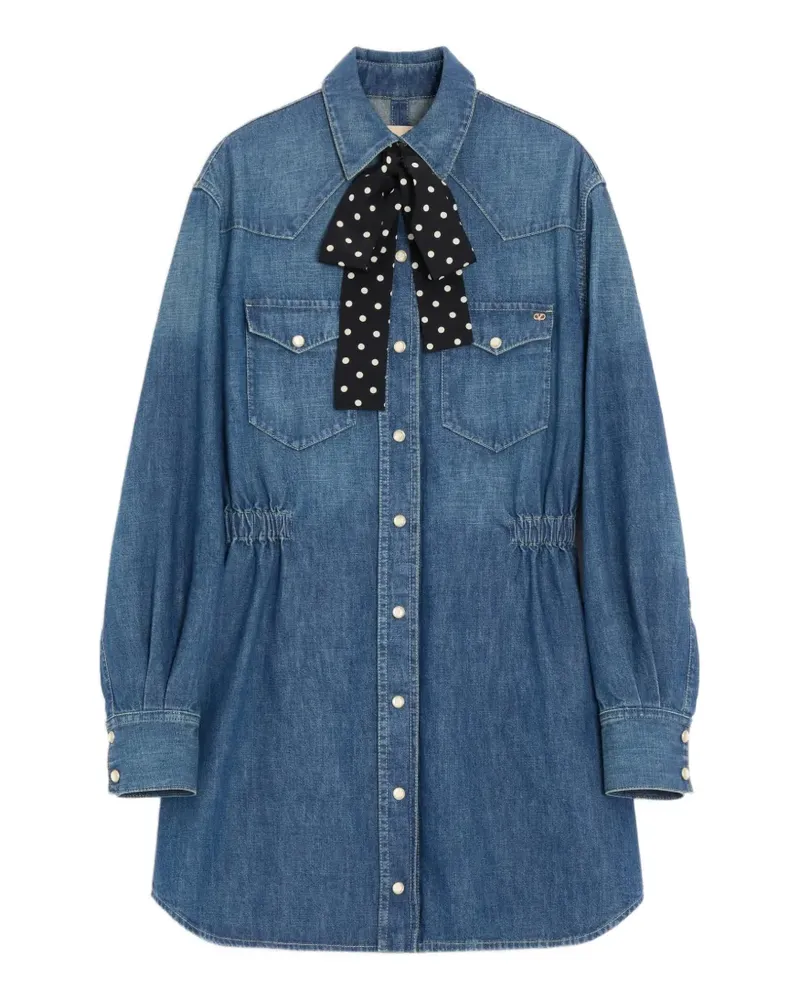 Valentino Garavani Midikleid aus Denim - Blau Blau