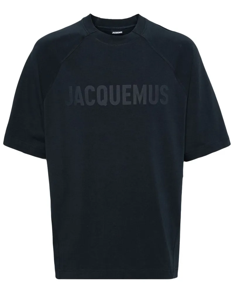 Jacquemus Le T-shirt Typo Langarmshirt - Blau Blau