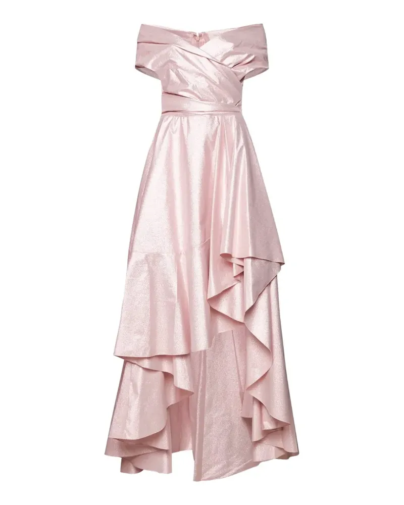 Talbot Runhof off-shoulder ruffled dress - Rosa Rosa