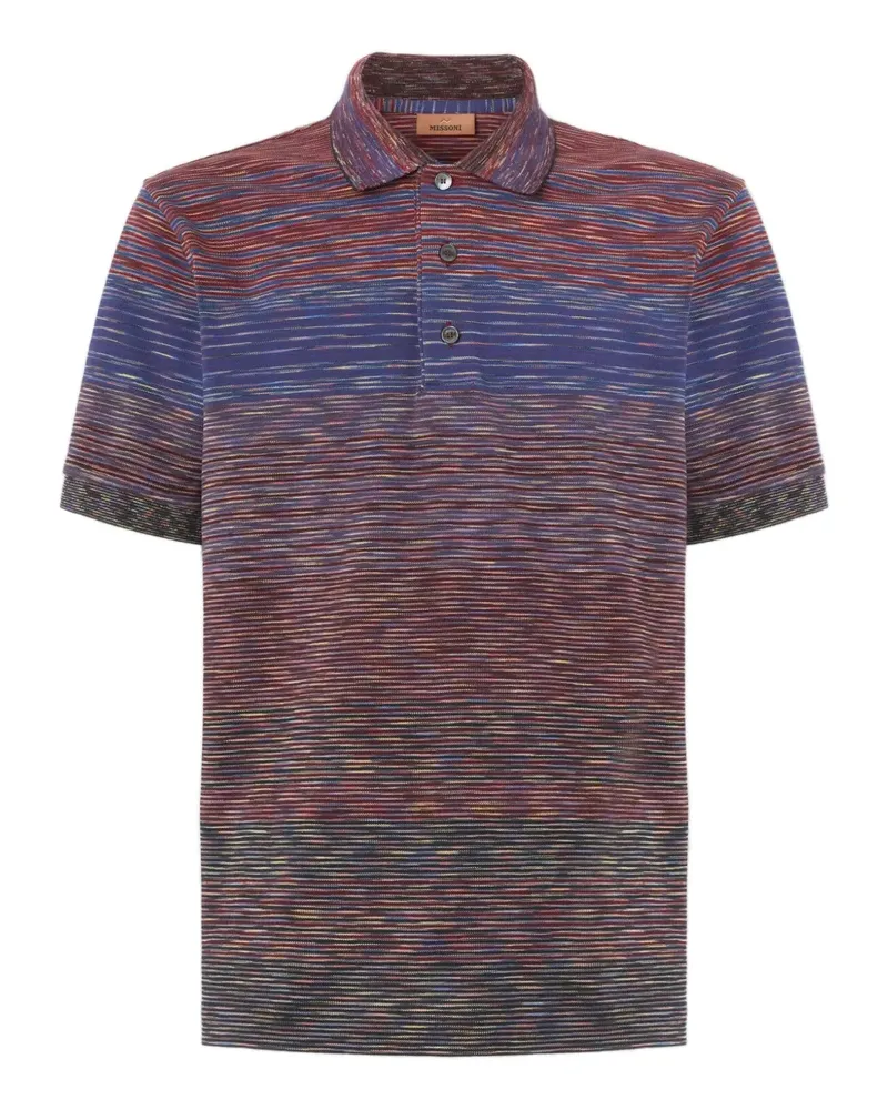 Missoni Gestreiftes Poloshirt - Rot Rot