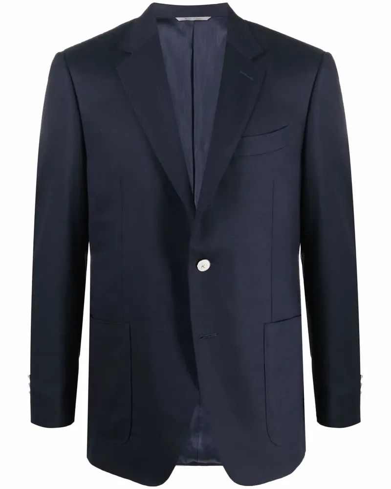 Canali Einreihiges Sakko - Blau Blau