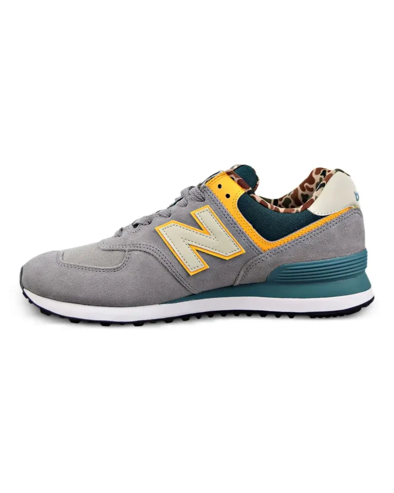 New Balance 574 Sneakers mit Kontrasteinsätzen - Grau Grau