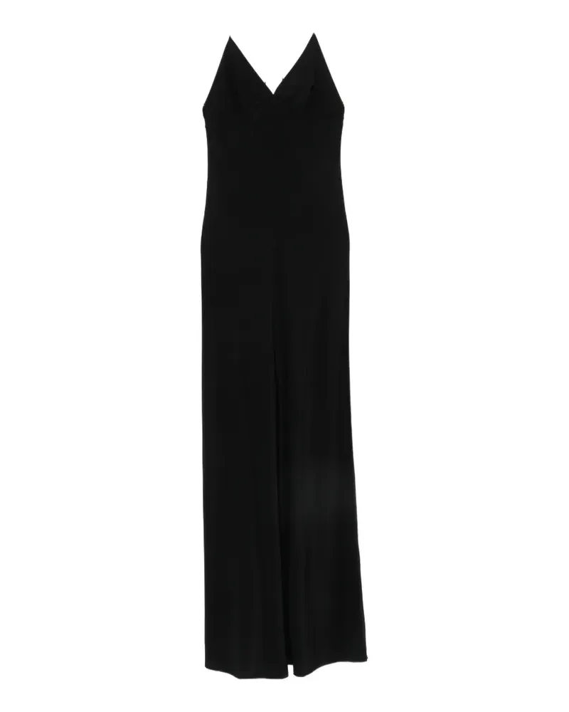 Matteau low-back halterneck maxi dress - Schwarz Schwarz