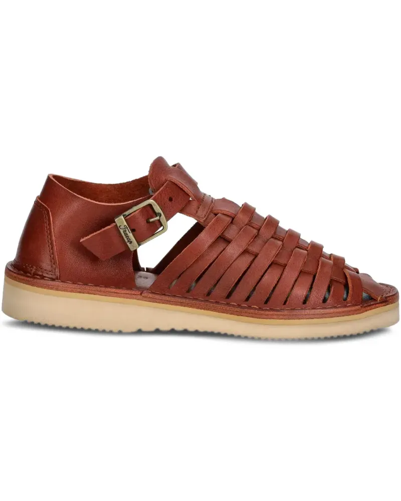 Fracap Sandalen mit gewebtem Riemen - Rot Rot