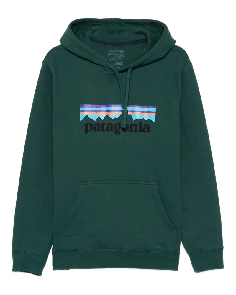 Patagonia Hoodie mit Logo-Print - Grün Grün