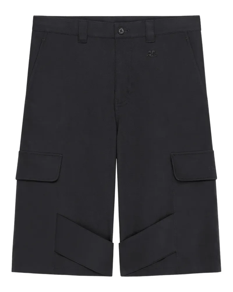 Courrèges Shorts mit aufgesetzten Taschen - Schwarz Schwarz