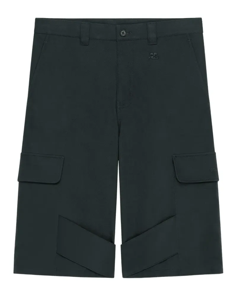 Courrèges Shorts mit aufgesetzten Taschen - Schwarz Schwarz