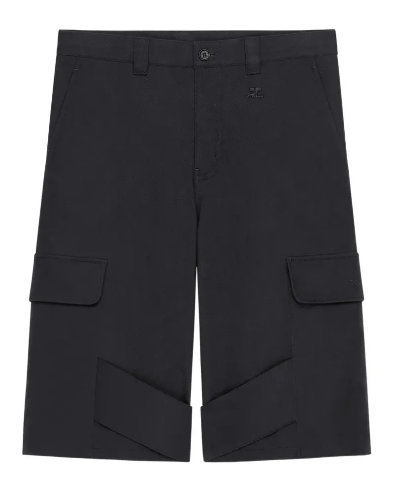 Courrèges Shorts mit aufgesetzten Taschen - Schwarz Schwarz