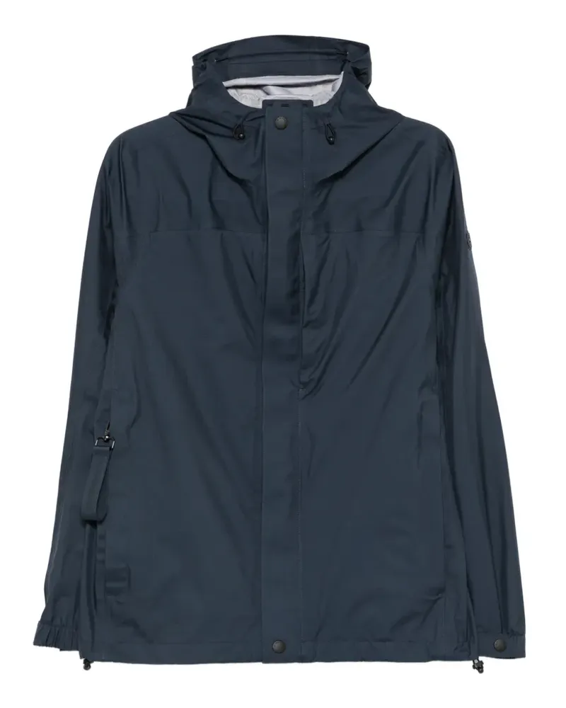AlphaTauri zip-fastening hooded jacket - Blau Blau