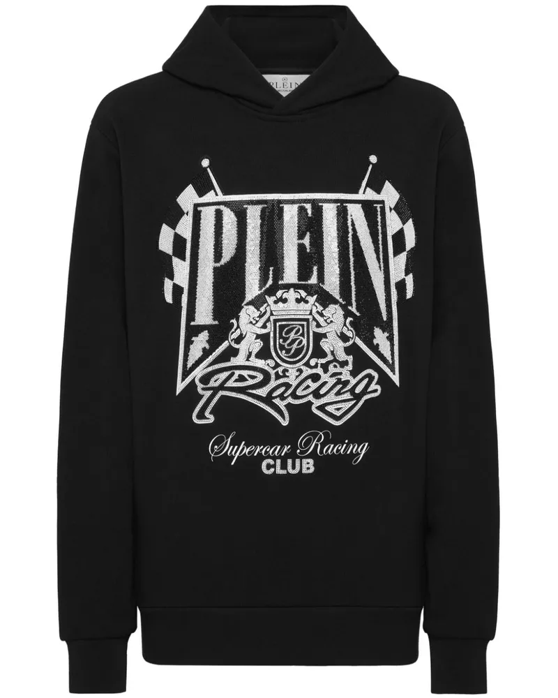 Philipp Plein Racing Club Hoodie - Schwarz Schwarz