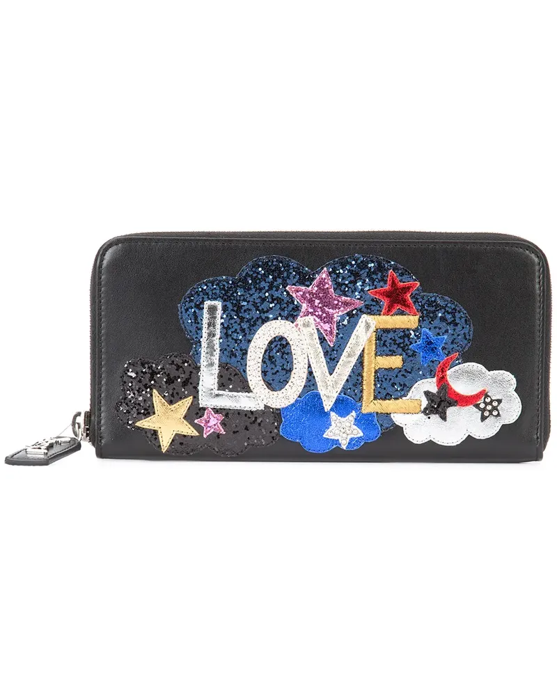 Saint Laurent Love wallet - Schwarz Schwarz