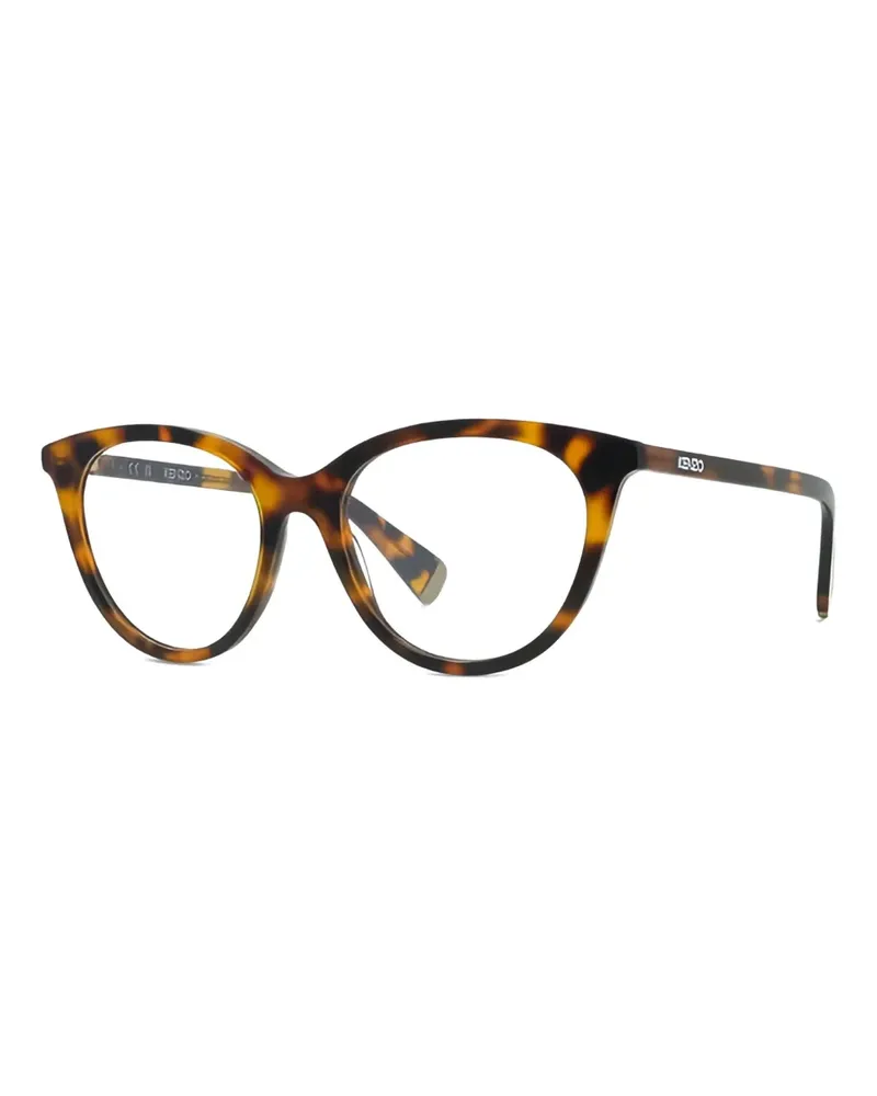 Kenzo Cat-Eye-Brille in Schildpattoptik - Braun Braun