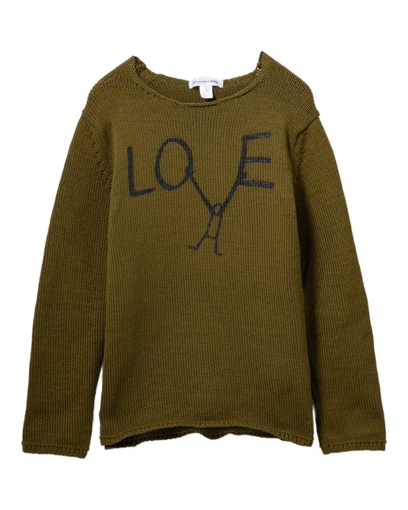 Comme des Garçons Gestrickter Pullover - Grün Grün