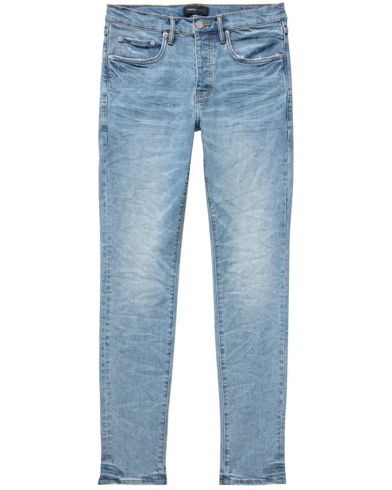 PURPLE BRAND Tief sitzende Skinny-Jeans - Blau Blau