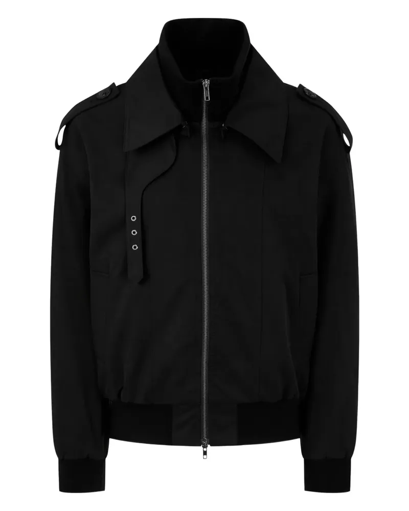 STUDIO TOMBOY Bomberjacke im Military-Look - Schwarz Schwarz