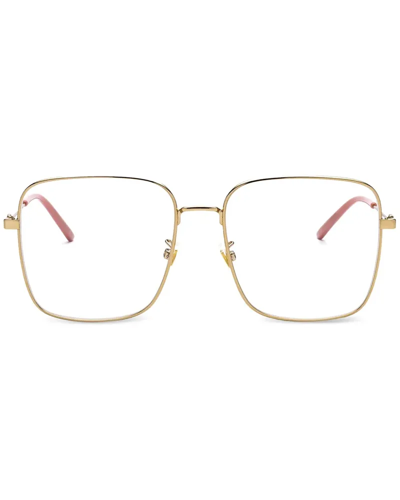 Gucci Brille mit eckigem Gestell - Gold Gold