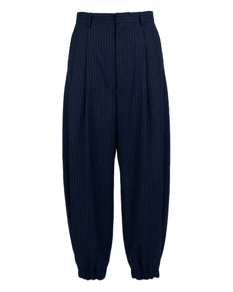 Moschino pinstripe trousers - 1343 - Verde 1343