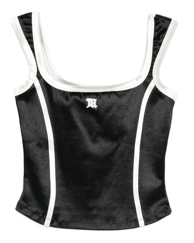 MISBHV logo-embroidered top - Schwarz Schwarz