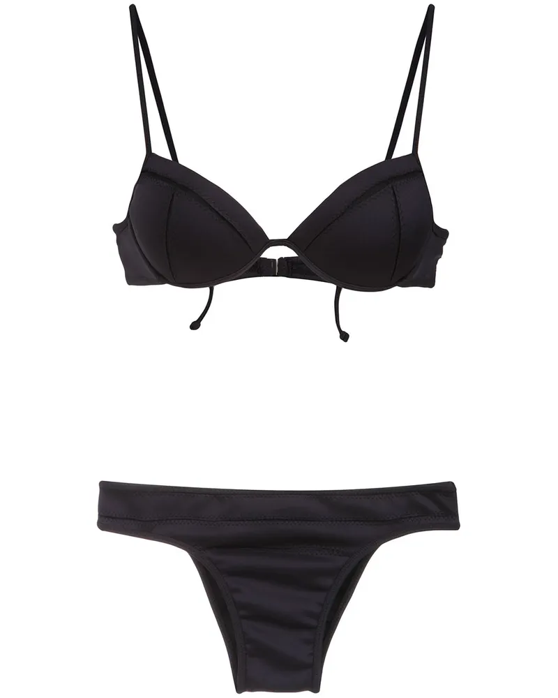 Amir Slama Bikini mit Push-Up-Oberteil - Schwarz Schwarz