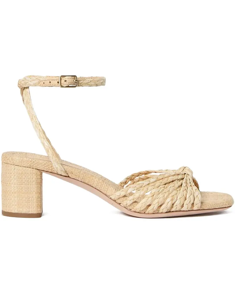 Loeffler Randall Riya Sandalen mit geflochtenem Knoten 60mm - Nude Nude
