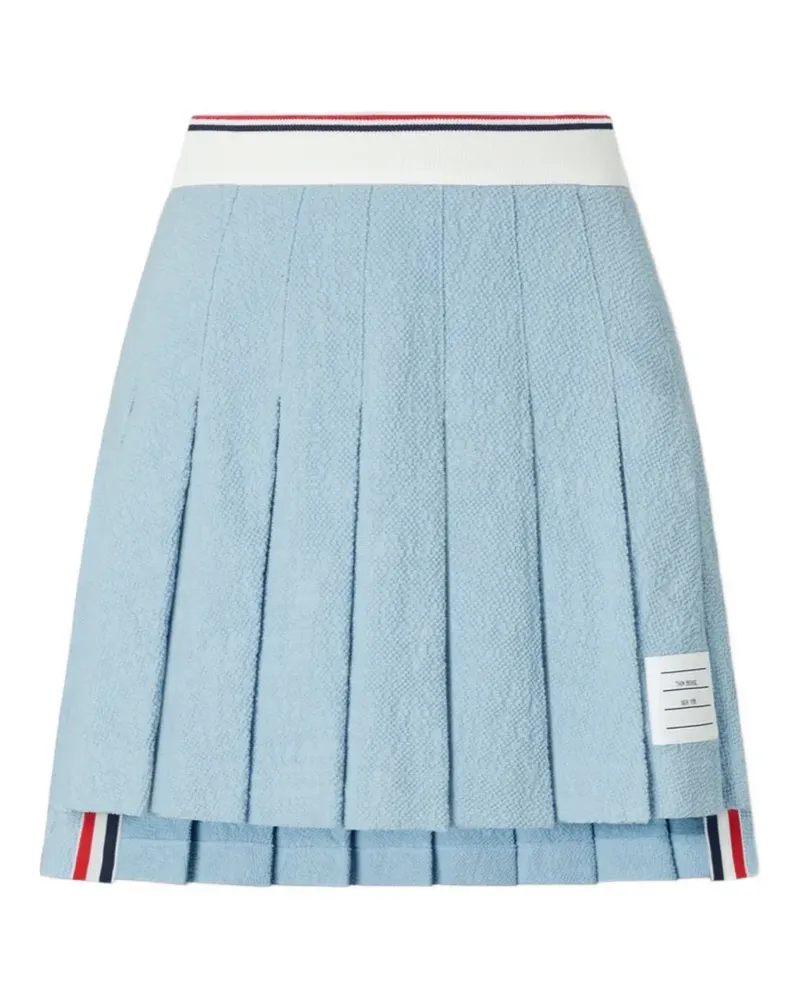 Thom Browne pleated mini skirt - Blau Blau