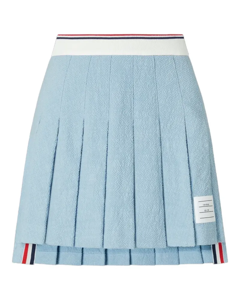 Thom Browne Minirock mit Falten - Blau Blau
