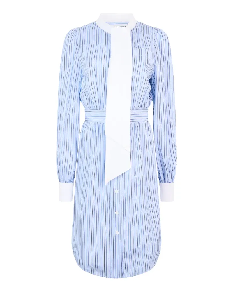 Moschino Gestreiftes Kleid mit Schleifendetail - Blau Blau